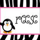 Illustration for article titled Zebra print name tagsem/em